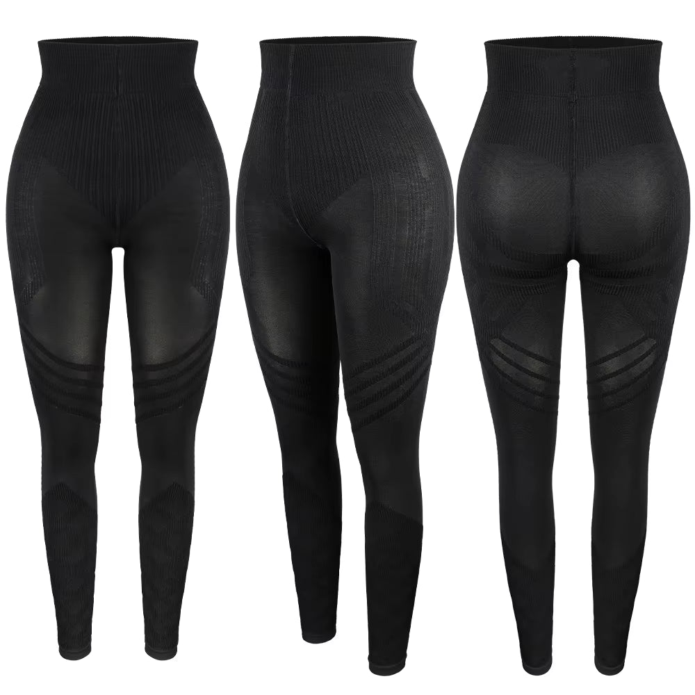 Women'S Shapewear Slim Leggings anti Cellulite Pants Long Compression Buttocks Push up for Sports Yoga Gym