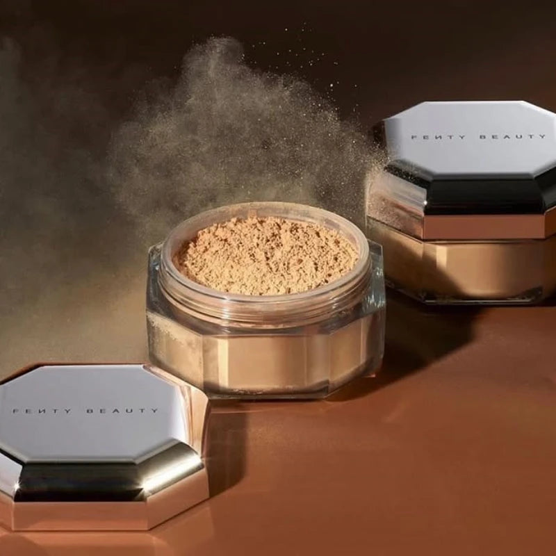 Fenty Beauty Blurring Delicate Setting Powder Lasting without Shedding Makeup Control Oil Locking Moisture Create Zero Pore Base