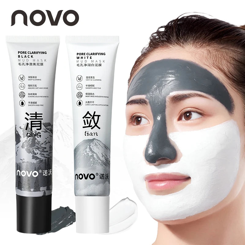 Vitamin E Mud Mask for Face and Body with Kaolin Clay and Hyaluronic Acid, Moisturizing, Non-Greasy, Deep Pore Cleans