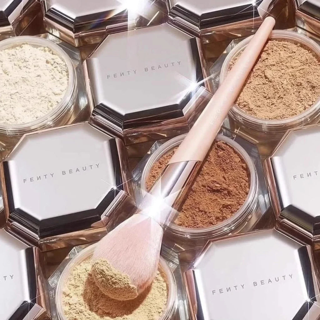 Fenty Beauty Blurring Delicate Setting Powder Lasting without Shedding Makeup Control Oil Locking Moisture Create Zero Pore Base