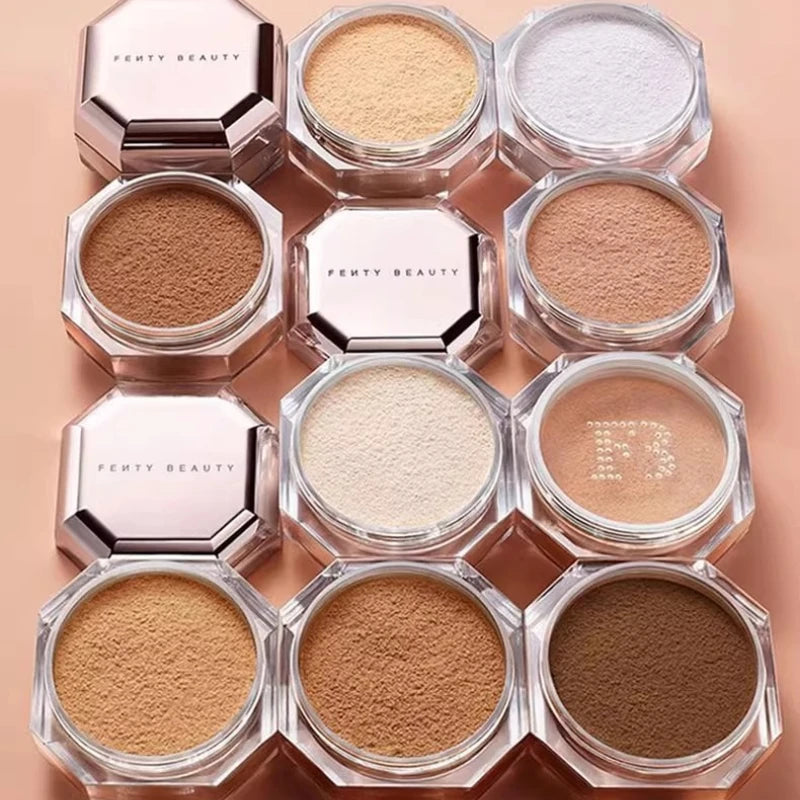 Fenty Beauty Blurring Delicate Setting Powder Lasting without Shedding Makeup Control Oil Locking Moisture Create Zero Pore Base