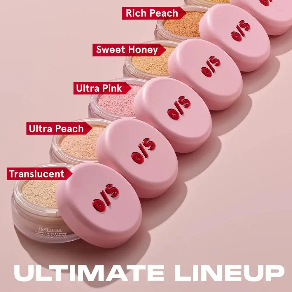 O/S Facial Loose Powder Long-Lasting Setting Waterproof Oil Control Pore Minimizing Makeup Fixation Honey Powder for All Skin